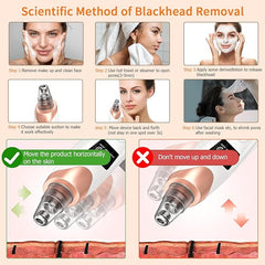 Tarjah Mart 6-in-1 rechargeable blackhead remover facial device with multiple attachments for deep pore cleansing and skin care.