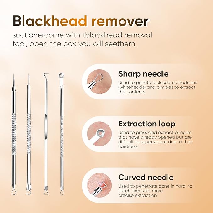 Tarjah Mart blackhead remover 6-in-1 rechargeable facial device with various attachments for deep pore cleansing.