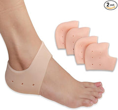 Pair of Tarjah Mart silicone shoe heel protectors on a white background, designed to prevent scuffs and damage to shoe heels.