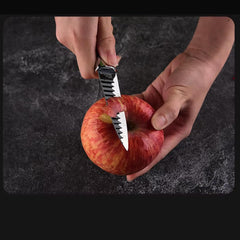 Set of six vegetable cutter knives from Tarjah Mart featuring stainless steel blades and ergonomic handles for easy chopping.