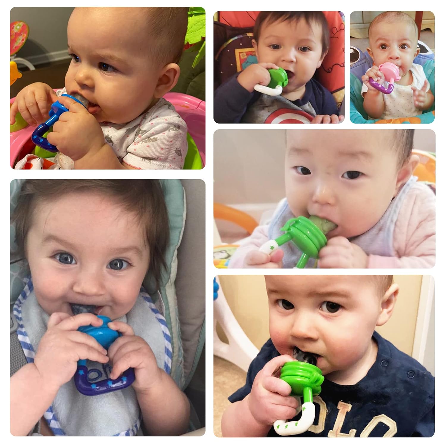 Baby fruit pacifier from Tarjah Mart, featuring colorful fruit design and soft silicone nipple for infants.