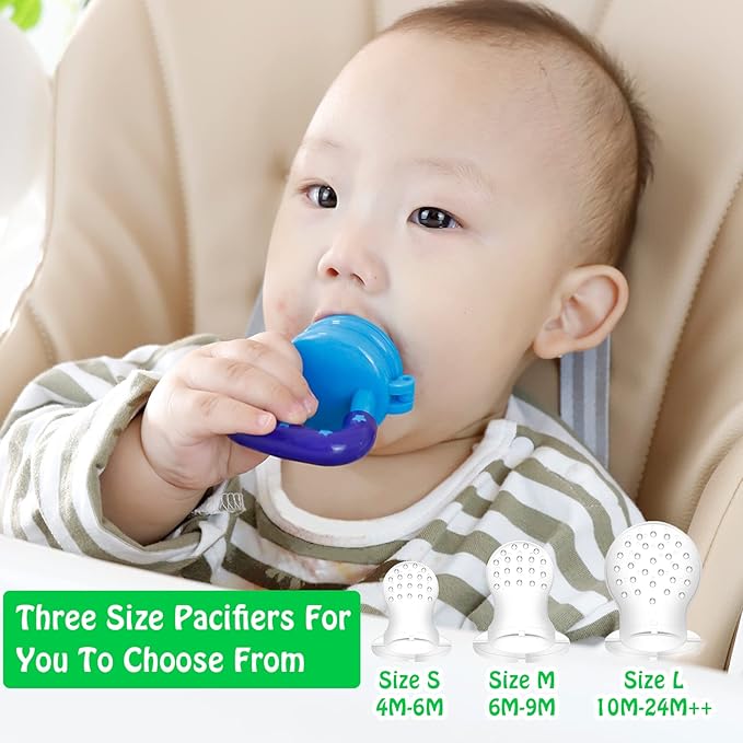 Baby fruit pacifier from Tarjah Mart, showing a colorful silicone pacifier with a fruit design for kids' comfort.