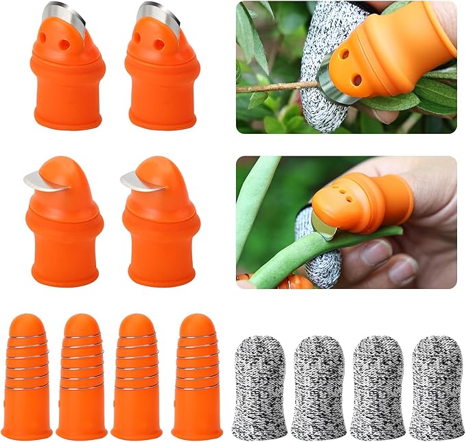 Silicone finger protector and vegetable cutter from Tarjah Mart, designed to safely assist with kitchen vegetable slicing.