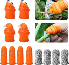Silicone finger protector and vegetable cutter from Tarjah Mart, designed to safely assist with kitchen vegetable slicing.