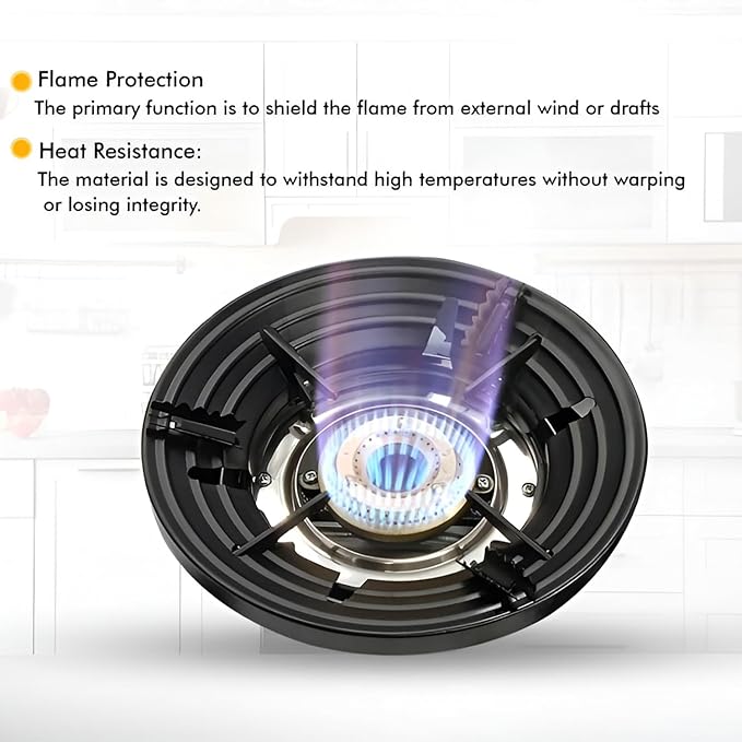 Black gas stove savers, 1 pair, designed for kitchen use to protect stove surfaces from spills and damage.