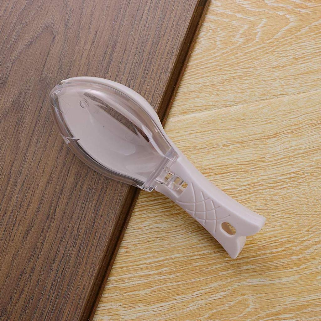 Tarjah Mart fish scales remover with cover, a kitchen tool for easily cleaning fish scales, shown with cover on.
