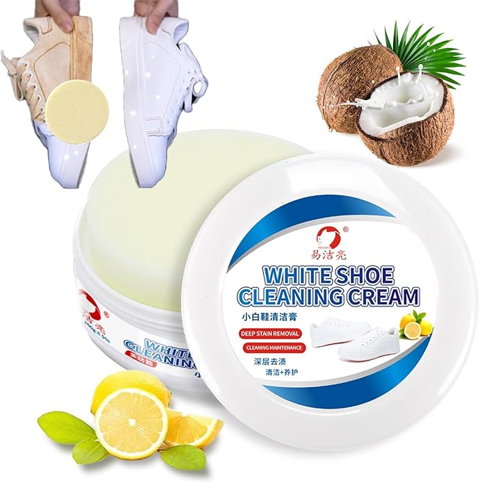 Tarjah Mart instant shoe cleaner bottle with brush, keeps shoes looking new and spotless.