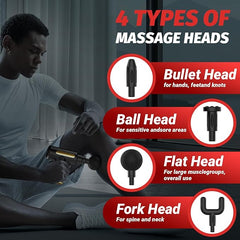 Tarjah Mart massage gun for deep tissue percussion therapy, showing the handheld back massager for athletes and muscle relief.