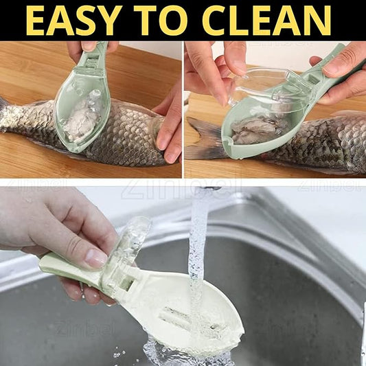 Tarjah Mart fish scales remover with cover, a kitchen tool designed for easy fish scale removal.