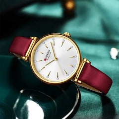 CURREN 9081 Women's Leather Watch