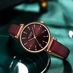 CURREN 9081 Women's Leather Watch