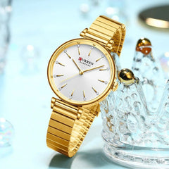 Curren 9081 Luxury Women's Stainless Steel Watch