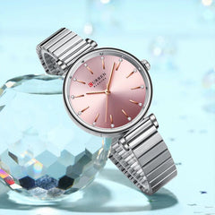 Curren 9081 Luxury Women's Stainless Steel Watch