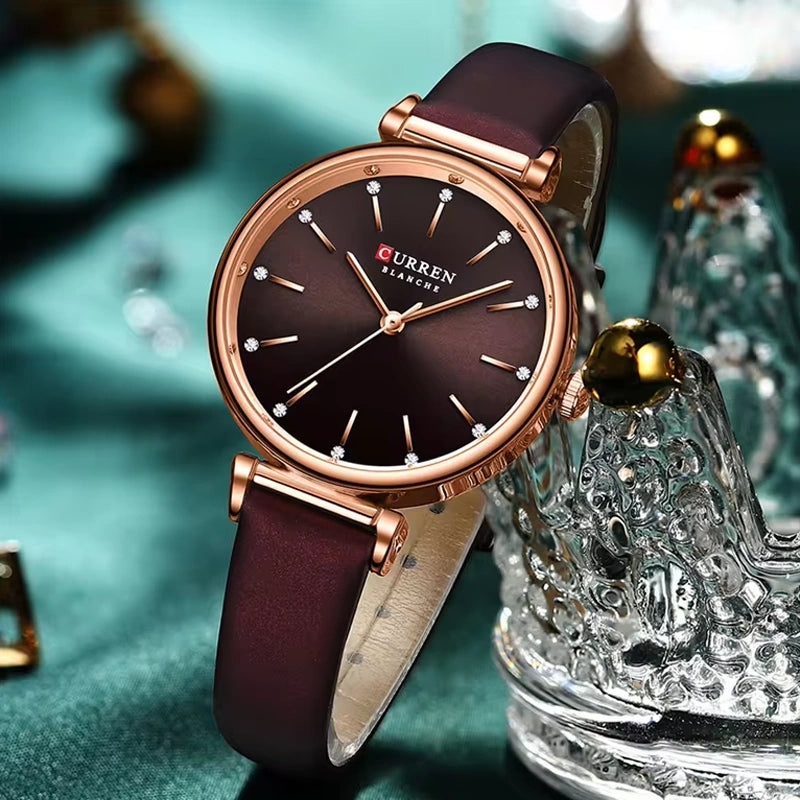 CURREN 9081 Women's Leather Watch