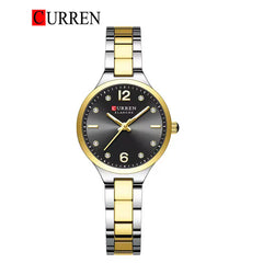 Women's stainless steel watch by Curren, model 9105, featuring a sleek design and silver-tone finish.