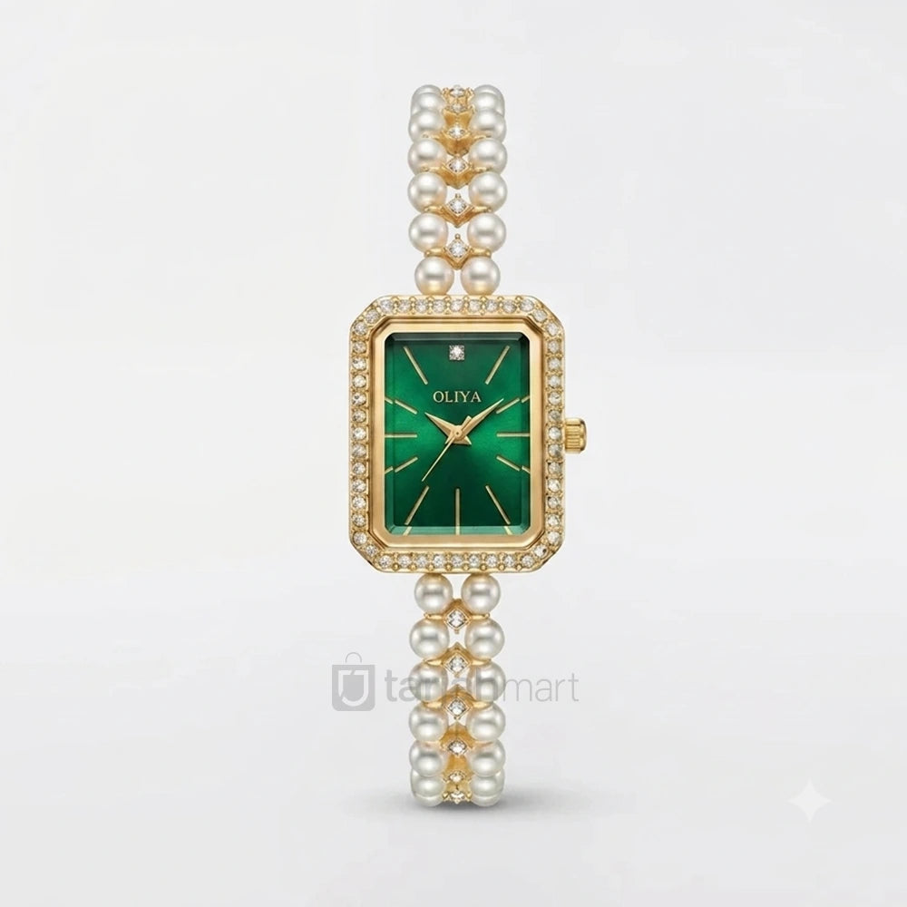 Oliya 186 Women’s Luxury Pearl Bracelet Watch