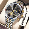 Poedagar 939 Men's Luxury Stainless Steel Chronograph Quartz Watch