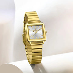 Naviforce 5048 Stylish Square Dial Watch For Women