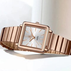 Naviforce 5048 Stylish Square Dial Watch For Women