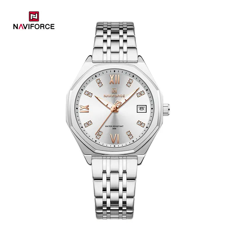 NAVIFORCE NF5052 Ladies Luxury Watch with Japanese Quartz Movement
