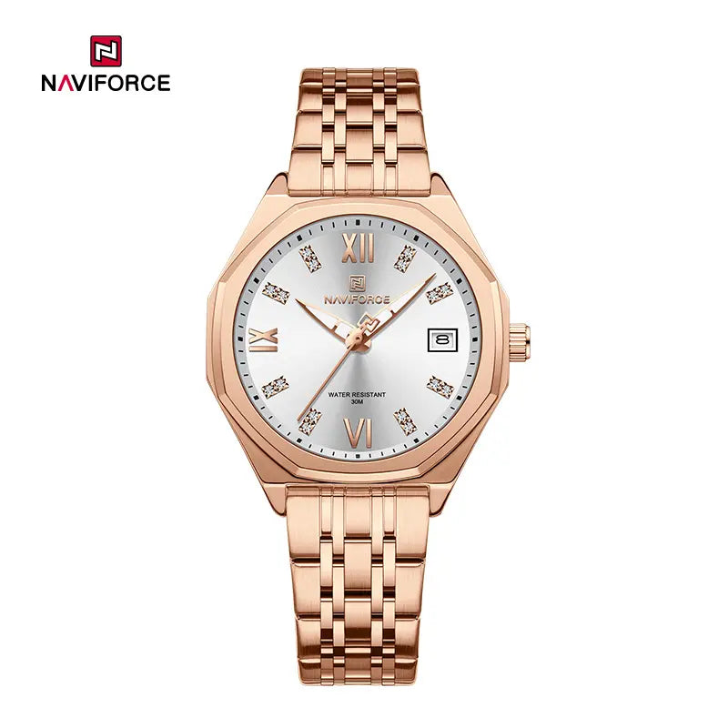 NAVIFORCE NF5052 Ladies Luxury Watch with Japanese Quartz Movement