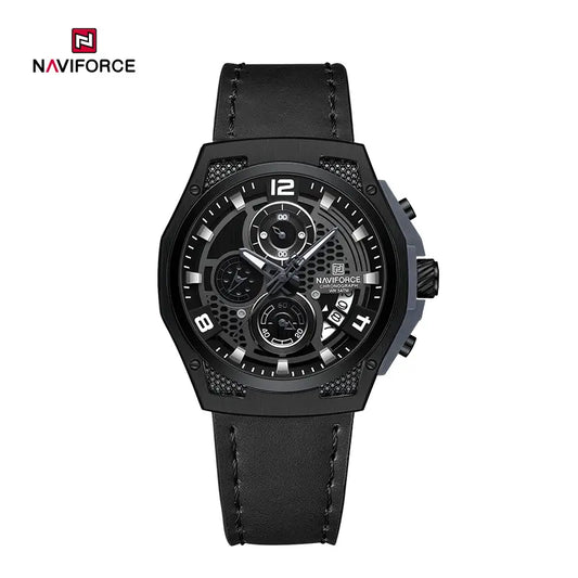 Men's Naviforce NF8051L watch with a sleek, elegant design, featuring a dark dial and stainless steel strap.