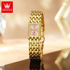 OLEVS 3700 Luxury Women's Stainless Steel Band Bracelet Watch