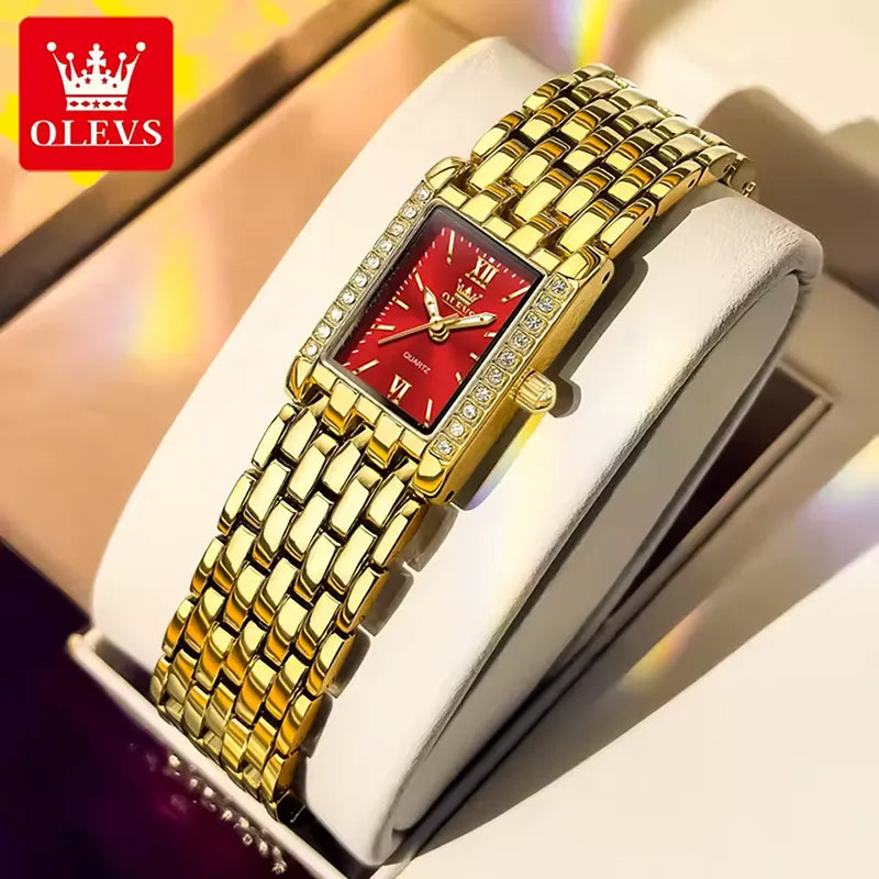 OLEVS 3700 Luxury Women's Stainless Steel Band Bracelet Watch