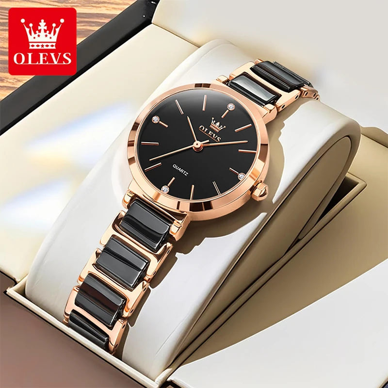 OLEVS 5877 Luxury Quartz Watch for Women