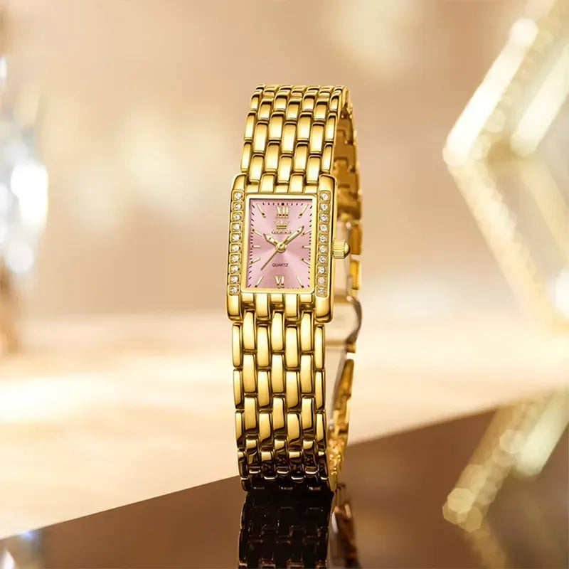 OLEVS 3700 Luxury Women's Stainless Steel Band Bracelet Watch