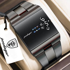 POEDAGAR 857 Stylish Square Men's Watch Black