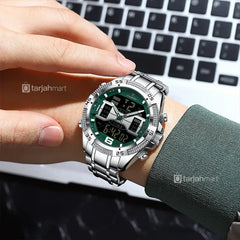 POEDAGAR E103 Men's Dual Display Watch