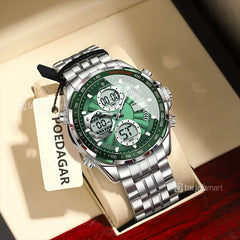 POEDAGAR E108 Men's Dual Display Sports Watch