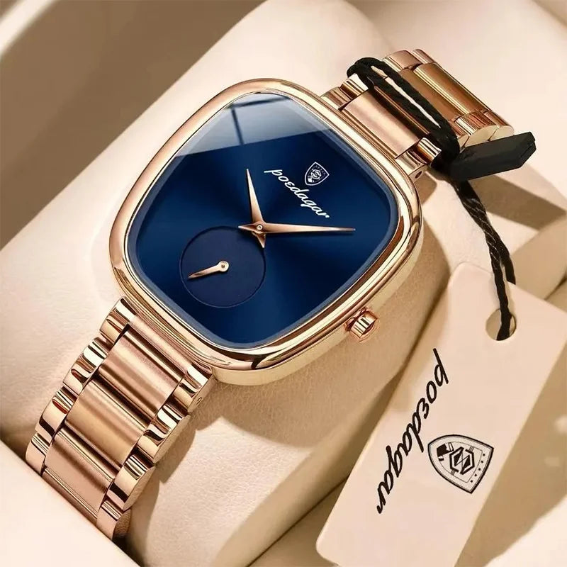 Poedgar 783 Luxury Stainless Steel Quartz Watch for Women