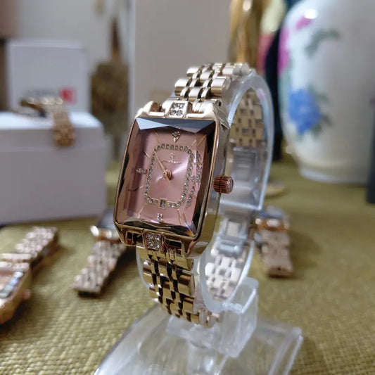 Poedagar POEDAGAR 785 luxury women’s pink quartz watch with a sleek design and elegant dial, perfect for stylish women.