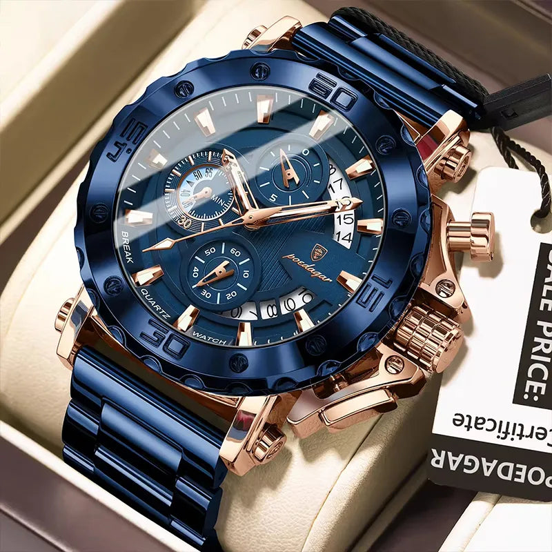 Poedagar 892 Luxury Chronograph Men’s Watch