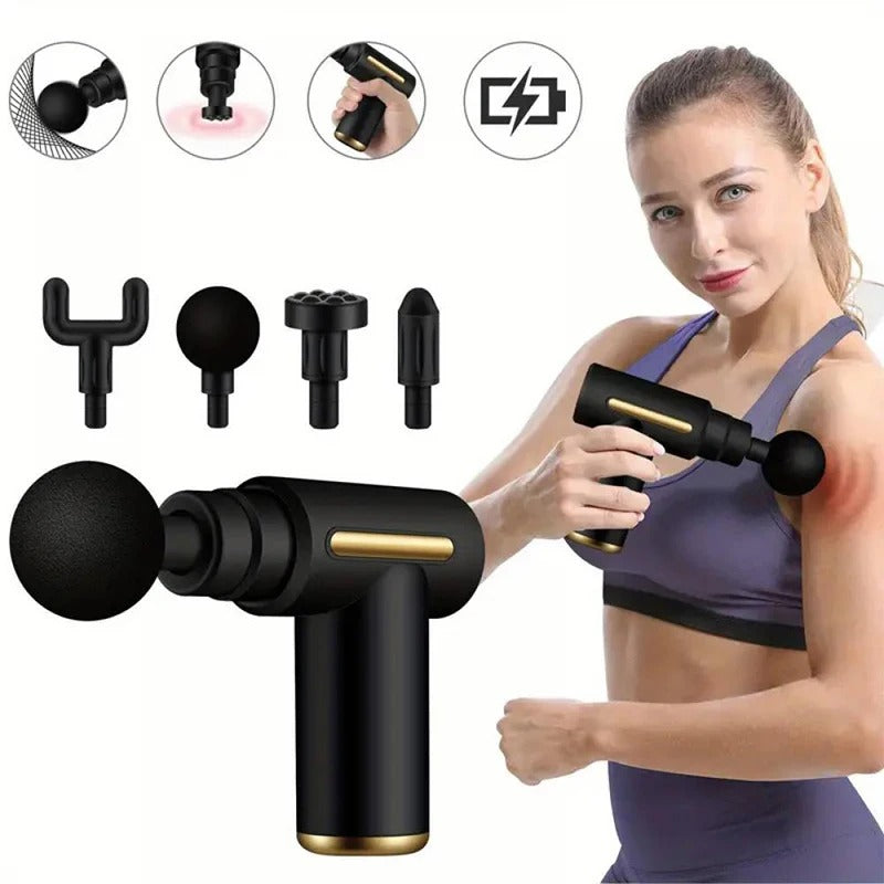 Tarjah Mart deep tissue massage gun for athletes, percussion back massager for muscle relief and relaxation.