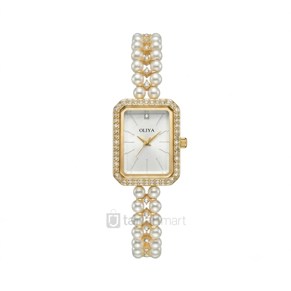 Oliya 186 Women’s Luxury Pearl Bracelet Watch
